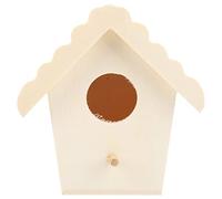 KKPLZZ Wooden Birdhouse, DIY Composite Board Handmade Bird Cage for Kids Creative Activities, Home Decor, Outdoor Gardening (A)