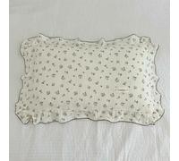 KKRANG Pillowcase Floral Print Cotton Muslin Newborn Pillow Case Cover 30x50cm 48x74cm