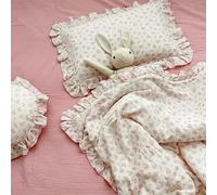 KKRANG Pillowcase Floral Print Cotton Muslin Newborn Pillow Case Cover 30x50cm 48x74cm