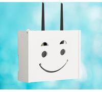 KKRANG Router Box Storage Wifi Storage Box Router Shelf Wifi Router Hider Box Hanging Storage Box,B-22x20x8.5cm
