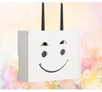 KKRANG Router Rack Wall Mounted Wireless Wifi Router Shelf Storage Box Wifi Router Shelf Wifii Router Storage Rack,B-22x20x8.5cm