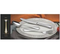 KKS Stainless Steel 24 Piece Cutlery Set for 6 People, Mirror-Polished, Dishwasher-Safe Cutlery Set Includes a Dinner Knife, Fork, Spoon, and Teaspoon. (Style -3)