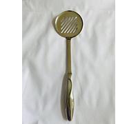 KKS Stainless Steel Heat Resistant Kitchen Cooking and Serving Spoon, Solid 16 inches, Sliver (Stainless Steel Slotted Skimmer Cooking Spoon- 16 inches - Sliver)