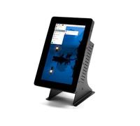 KKSB Case Stand for Raspberry Pi 5 & Official 5” Display 2 - Aluminum & Steel Enclosure with Integrated Power Button, Compatible with Hats and Official Cooler