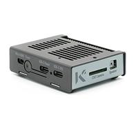 KKSB Coral Dev Board Mini Case | Black and Grey Aluminium Coral Dev Board Mini Enclosure