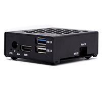 KKSB Odroid N2L Case | Black Steel Enclosure | Monitor and DIN Rail Mounting Support