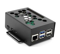 KKSB Raspberry Pi 5 M.2 Industrial Case - Steel Enclosure Compatible with NVMe & AI Hats, Official Raspberry Pi Cooler, VESA 75