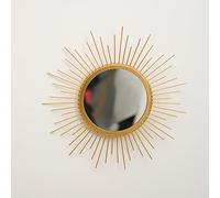 KKTAPOS Gold Mirrors for Wall - Metal Sunburst Wall Mirror Room Decor & Home Decor, Boho Mirror Wall Decor Gifts for Women & Moms (Sun)