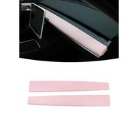 KKTR-CAR Dashboard Cover Wrap,Inter Dashboard Cover Compatible with Tesla Model 3 2017-2023 Model y 2019-2025(2 pcs) (Pink)