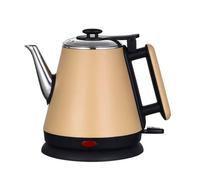 KKTX Brushed Stainless Steel Electric 1.2L Cordless Kettle Quiet & Fast Boil 1KW, Anti-scalding handle, Perfect pour spoutYellow,One Size