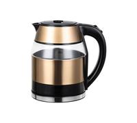 KKTX Electric Fast Boil Kettle, Fast Boil,304 Stainless Steel Rapid Boil Kettle, 1500W, Auto Shut - Off ProtectionBrass,1.8L