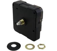 KKUANG 12.5mm/0.49inch Black Shaft Length Wall Clock Movement Replacement ABS Plastic Casing for DIY Projects Office Use and Decorative Timepieces
