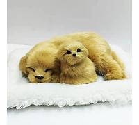 KKUSSOLL offerspring furreal lab Dog Labrador Retriever pup Plush Kawaii Small Napping Puppy Doll for Inside Ornaments