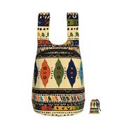 kkvhhyuo 16L Foldable Backpack, Bohemia Style Traditional African Pattern Printed Lightweight Travel Packable Daypack with Zipper Closure Travel Bag for Hiking Shopping Gym Commute