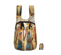 kkvhhyuo 16L Foldable Backpack, women in ancient egypt Printed Lightweight Travel Packable Daypack with Zipper Closure Travel Bag for Hiking Shopping Gym Commute