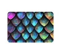 kkvhhyuo 3D Magical Dragon Scales Pattern Print Door Mat 40 x 60 cm, Dirt Trapper Machine Washable Entryway Rug, Dog Door Mat, Super Absorbent Entrance Rug For Front Door, Back Door