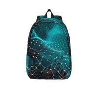 kkvhhyuo Abstract Polygonal Space Print Canvas Backpack, Lightweight School Backpack Travel Laptop Backpack for Men Women Work Sports Travel Flight, M