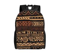kkvhhyuo African Mud Cloth Tribal 1 Printed School Backpack, Lightweight Laptop Backpack Casual Daypack for Boys Girls Teen Adult