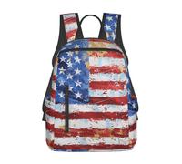 kkvhhyuo American Flag Independence Fourth Of July Print Laptop Backpack For Women Men, Large Sturdy Carry On Travel Backpack Gifts For Work Gym Weekend Hiking.