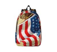 kkvhhyuo American USA Flag Eagle Art Print Casual Backpack Laptop Backpack School Bag Casual Daypacks for College Work Bag Travel Backpacks, S