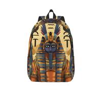 kkvhhyuo Ancient Egypt Tribe Series Print Canvas Backpack, Lightweight School Backpack Travel Laptop Backpack for Men Women Work Sports Travel Flight, S