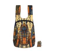 kkvhhyuo Ancient Egypt Tribe Series Print Foldable Backpack, Ultra Lightweight 16L Compact Travel Pack with Storage Bag Design for Hiking Daily Commute Shopping and Outdoor Adventures
