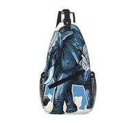 kkvhhyuo aztec elephant Print Sling Bag Chest Bag, Lightweight Crossbody Bag Shoulder Backpack Bag for Men Women Daypack for Travel Hiking Cycling Camping Outdoor Sports