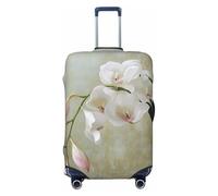 kkvhhyuo Bell orchid Print Luggage Cover Suitcase Protector Cover Elastic Fit Protective Travel Bag Sleeve for Suitcase 18-32 Inch Luggage, Black, M, Print