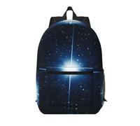 kkvhhyuo Blue Shining Stars School Bags Unisex 17" Kids Backpack | Lightweight Travel Daypack Laptop Backpacks With Multiple Pockets For Students Travel Work Daily