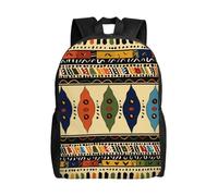 kkvhhyuo Bohemia Style Traditional African Pattern Printed School Backpack, Lightweight Laptop Backpack Casual Daypack for Boys Girls Teen Adult