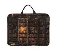 kkvhhyuo Book Room Mysterious Library Print Laptop Sleeve 14 Inch, Stylish Protective Soft Laptop Bag Slim-Fit Computer Bag for Work, Study & Travel