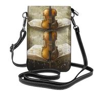 kkvhhyuo Butterfly And Cello Print Crossbody Phone Pouch, Small Crossbody Bag Lightweight Shoulder Bag Cellphone Pouch With Adjustable Strap For Women Girls