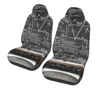 kkvhhyuo Car Seat Covers 2 Pack, Stretchable Polyester Front Seat Protectors, Universal Fit Auto Interior Accessories(school math)