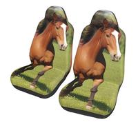 kkvhhyuo Car Seat Covers 2 Pack Various Kinds of Horses Print Seat Protectors Universal Front Seats Covers Fit for Most Cars SUVs Sedans Trucks or Van