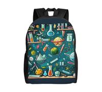 kkvhhyuo Cartoon Science Theme Printed School Backpack, Lightweight Laptop Backpack Casual Daypack for Boys Girls Teen Adult