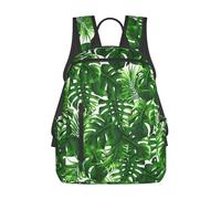 kkvhhyuo Casual Backpack, Monstera Deliciosa Banana Palm Print Lightweight Backpack College Bag for Women Men, School Bag for College, School Backpack for Boys and Girls
