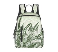 kkvhhyuo Casual Backpack, natural plant silhouette fern leaf Print Lightweight Backpack College Bag for Women Men, School Bag for College, School Backpack for Boys and Girls