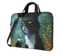 kkvhhyuo Cat print Print Laptop Bag 14 inch, Laptop Case Sleeve Business Messenger Bag with Adjustable Shoulder Strap for Men Women to Work Travel School