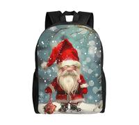 kkvhhyuo Christmas Traditional Gnome 1 Print Casual Backpack, Lightweight Foldable Travel Backpack for Men and Women, School Bag with Laptop Compartment for College Work