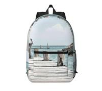 kkvhhyuo Coast Bird School Bags Unisex 17" Kids Backpack | Lightweight Travel Daypack Laptop Backpacks With Multiple Pockets For Students Travel Work Daily