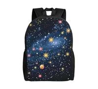 kkvhhyuo Constellation Star Clusters Galaxies Printed School Backpack, Lightweight Laptop Backpack Casual Daypack for Boys Girls Teen Adult