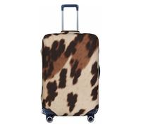 kkvhhyuo Cow Fur Print Print Luggage Cover Suitcase Protector, Luggage Protector Elastic Stretchable & Washable Spandex Travel Cover Fits 18-32 Inch, Black, X-Large, Print