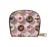 kkvhhyuo Cupcakes Donuts Muffins Sugar Print Coin Purse, Leather Mini Coin Pouch Purses with Zipper Purses Bag for Women Men