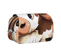 kkvhhyuo Cute Cow Print Print Large Pencil Case, Pencil Pouch Bag Stationery Pen Case Portable Multifunctional Stationery Organizer Office, Unisex for Office and Cosmetic Bag