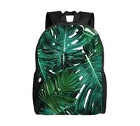 kkvhhyuo Cute green palm leaves Print School Backpack Lightweight Bookbag Laptop Backpack Compartment for Men Women, School Work Travel Bag.