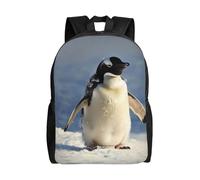 kkvhhyuo Cute Penguin Print Casual Backpack, Lightweight Foldable Travel Backpack for Men and Women, School Bag with Laptop Compartment for College Work