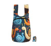 kkvhhyuo Cute Snail Print Foldable Backpack, Ultra Lightweight 16L Compact Travel Pack with Storage Bag Design for Hiking Daily Commute Shopping and Outdoor Adventures