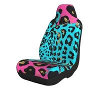 kkvhhyuo Cute Turquoise Leopard Print Car Seat Cover 1 PC, Accessorie Seat Protector Universal Front Fit for Family Cars SUVs Vans