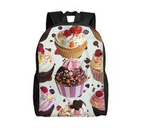 kkvhhyuo Delicious Cupcakes Printed School Backpack, Lightweight Laptop Backpack Casual Daypack for Boys Girls Teen Adult