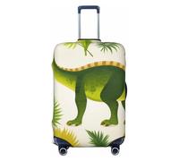 kkvhhyuo Dinosaur Palm Leaf Print Luggage Cover Suitcase Protector Cover Elastic Fit Protective Travel Bag Sleeve for Suitcase 18-32 Inch Luggage, Black, S, Print